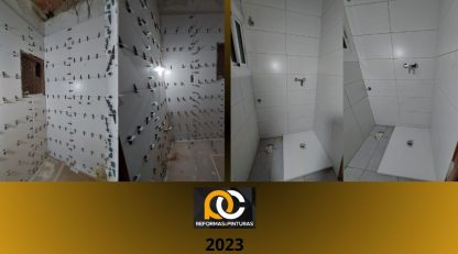 Colocación de Racholas en paredes baño (III) 2023