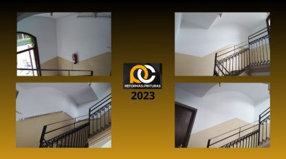 Pintura bajante escalera de escuela 2023