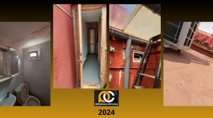 Impermeabilización de Terrado, cambio puerta y colocación de racholas en pared (I) 2024